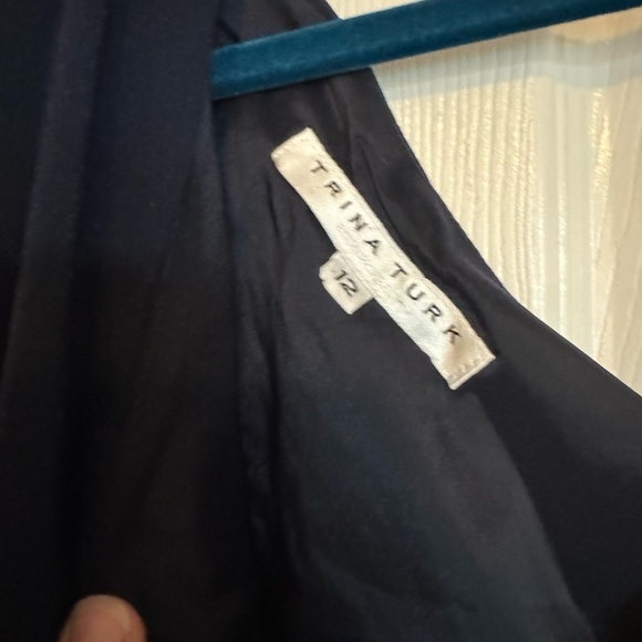 Trina Turk Nian Navy Dress Size: 12 - Picture 3 of 6